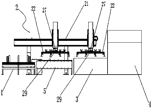 Vacuum suction cup mechanical handling device Sheet material handling device