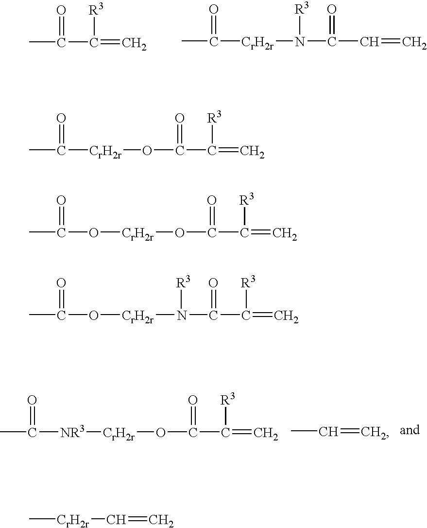 Crosslinkable hydrophilic materials from polymers having pendent Michael donor groups