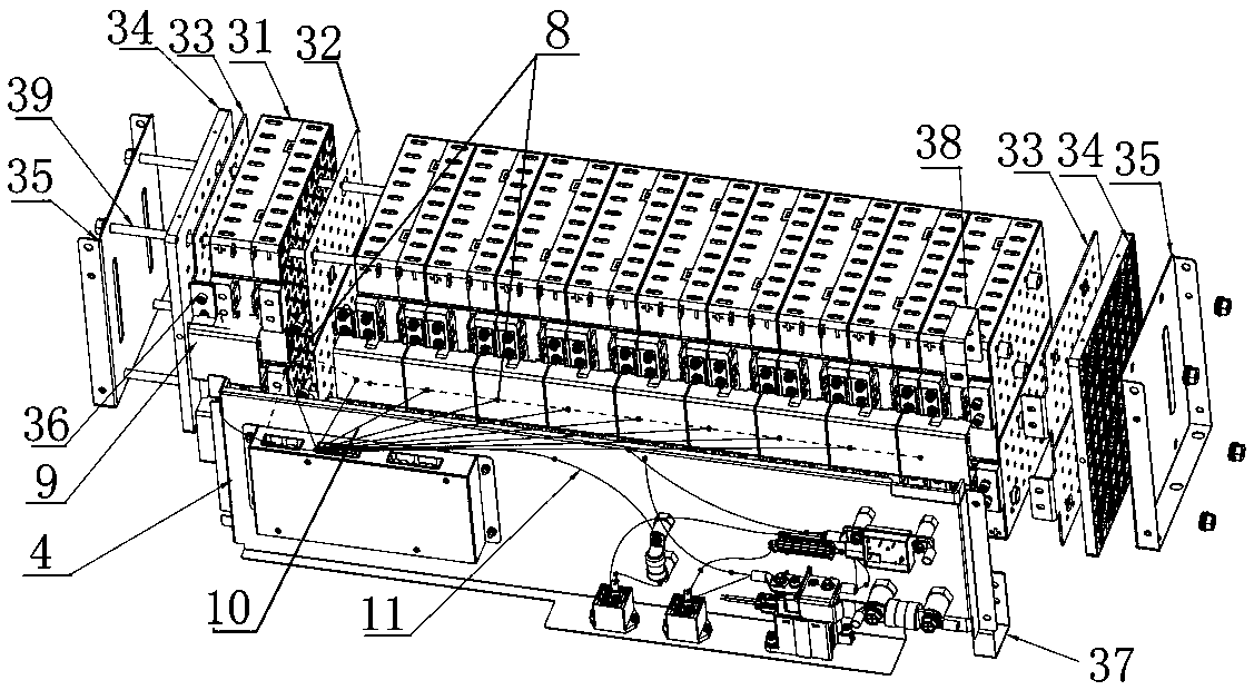 A battery pack structure for an electric vehicle