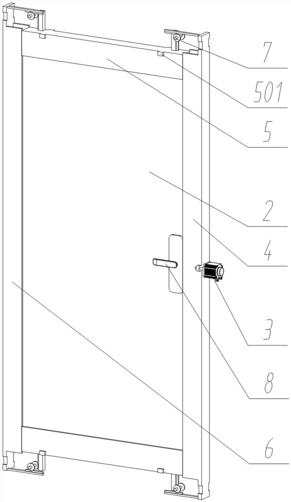 Electronic intelligent door capable of being opened by rotating in two directions