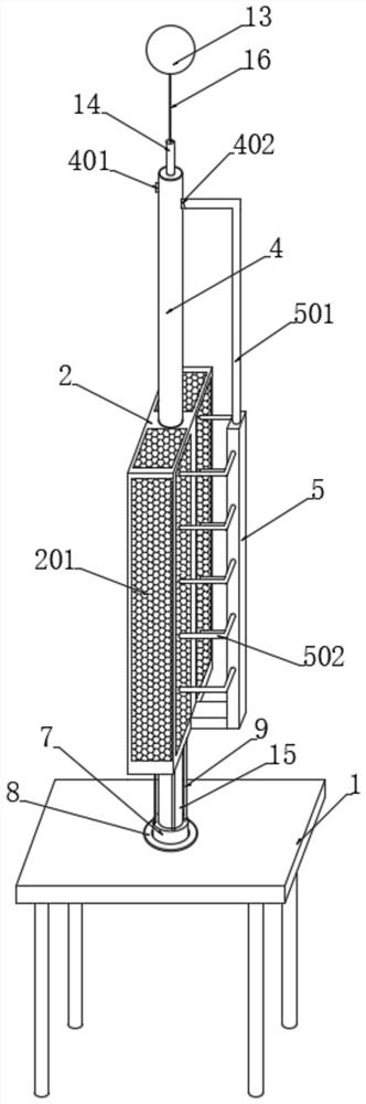 A river water restoration device based on natural continuous oxygenation