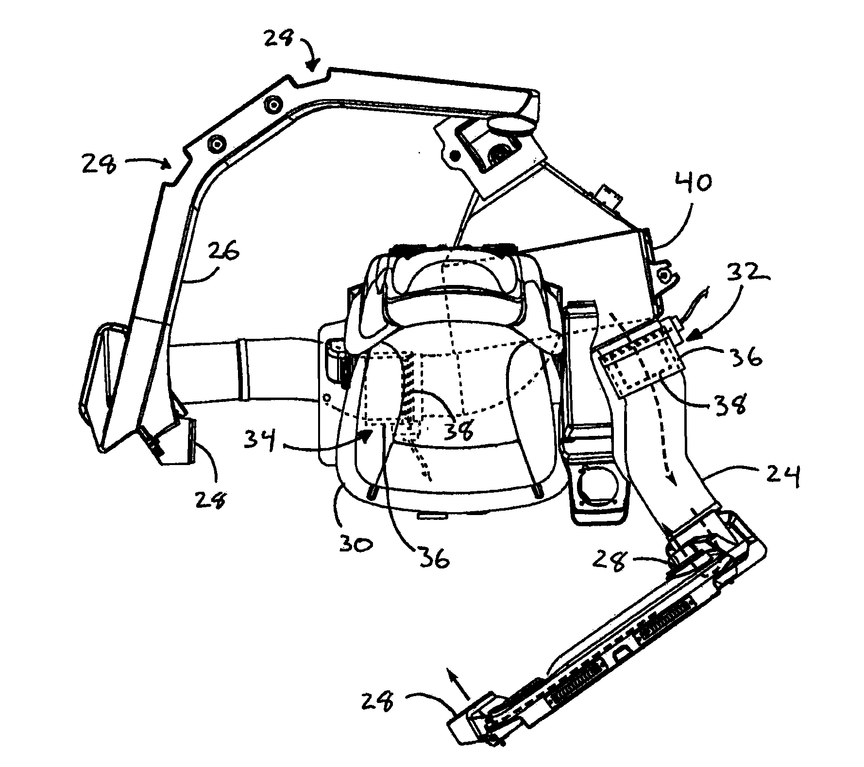 Work vehicle HVAC control based on operator seat direction