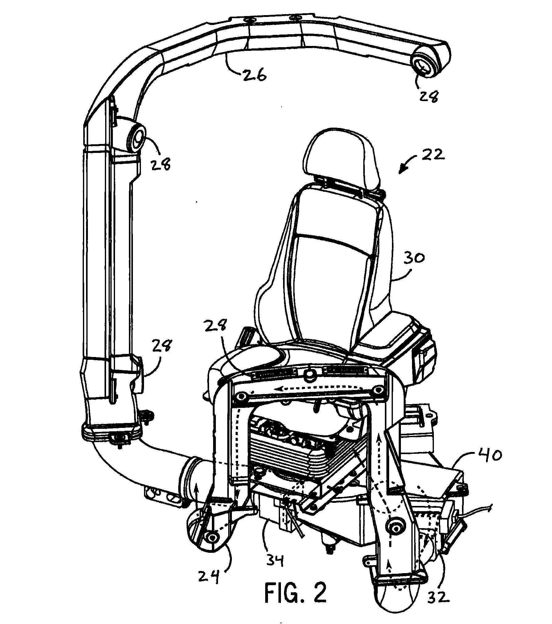 Work vehicle HVAC control based on operator seat direction