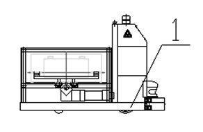 Automated guided vehicle for replacing electric automobile card type battery pack