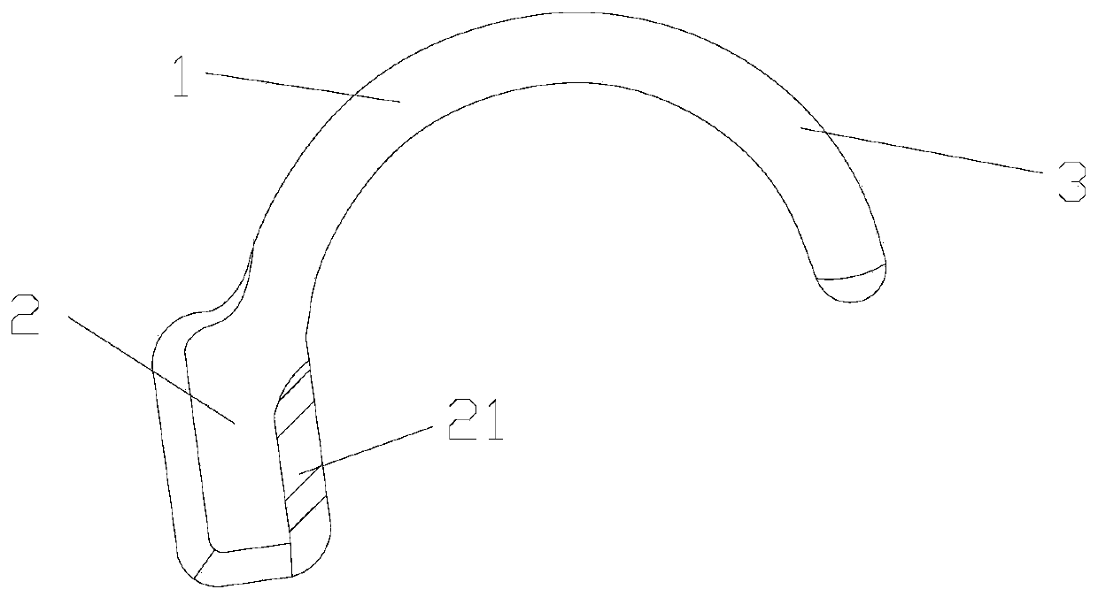 Ear back type bone conduction hearing aid device