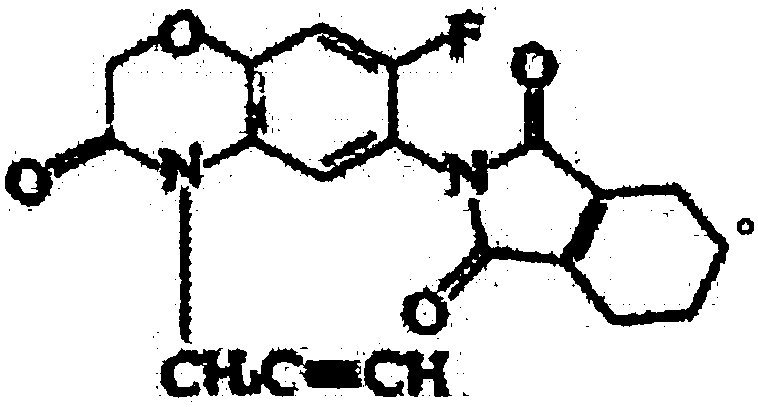 Monosulfuron ester and flumioxazin containing weed control composition