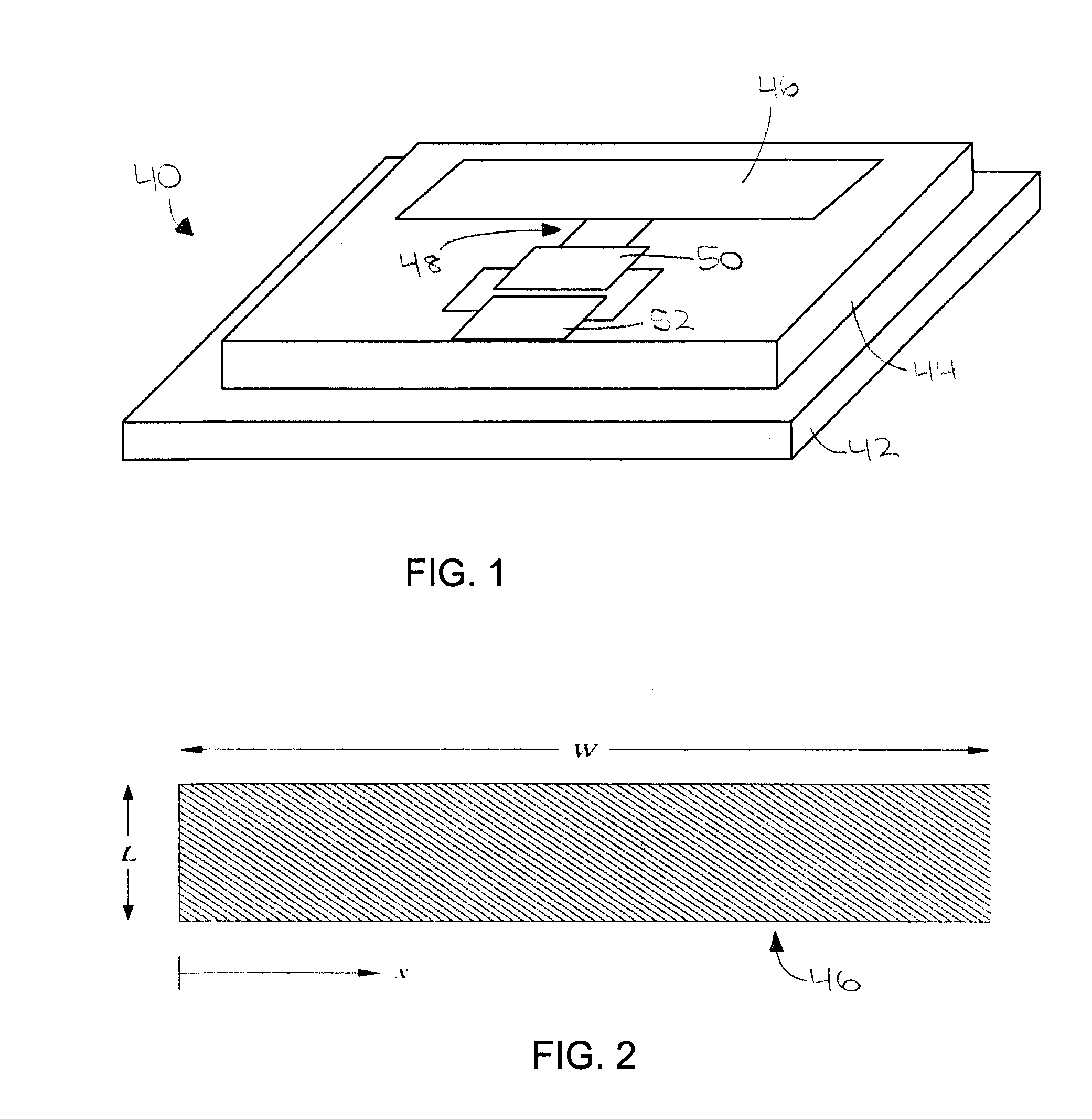 Microstrip antenna for RFID device