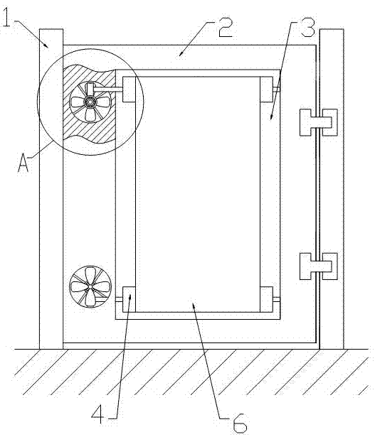 Exhibition door with automatic advertisement replacing function