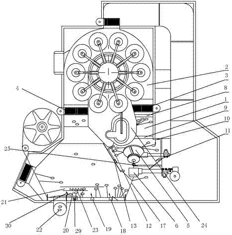 Water flow cocoon picking device of automatic reeling machine