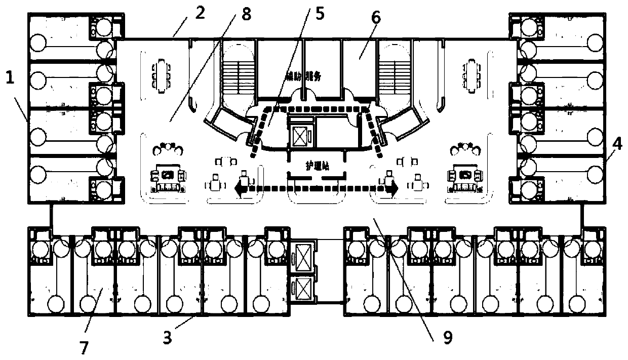 Unit nursing care home building structure