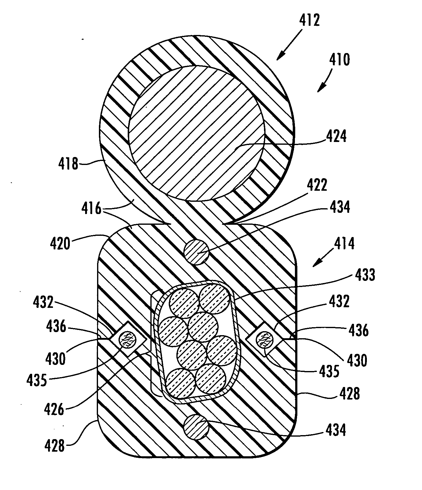 Fiber optic cables that are separable for optical fiber access