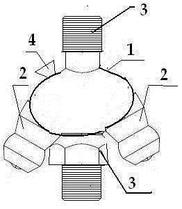 Novel multi-port acute-angle grease fitting structure with control valve