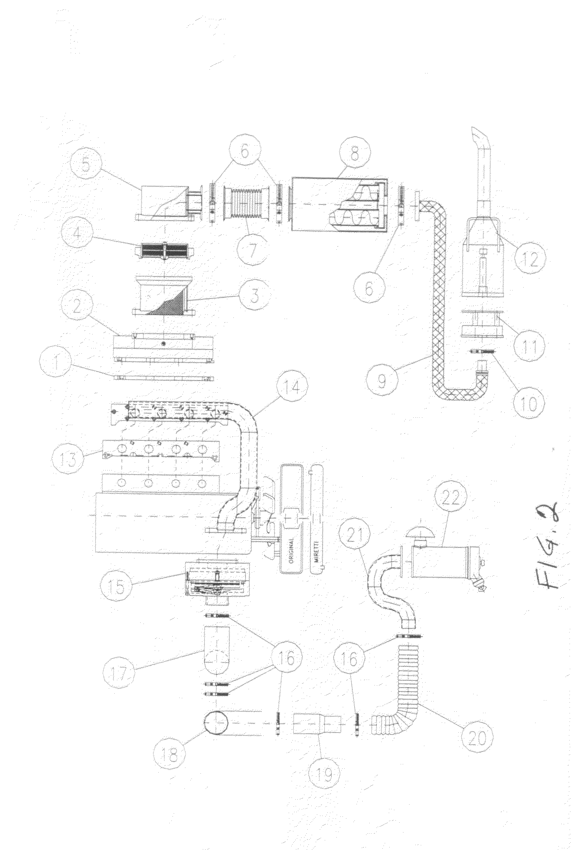 Explosion protection system with integrated emission control device