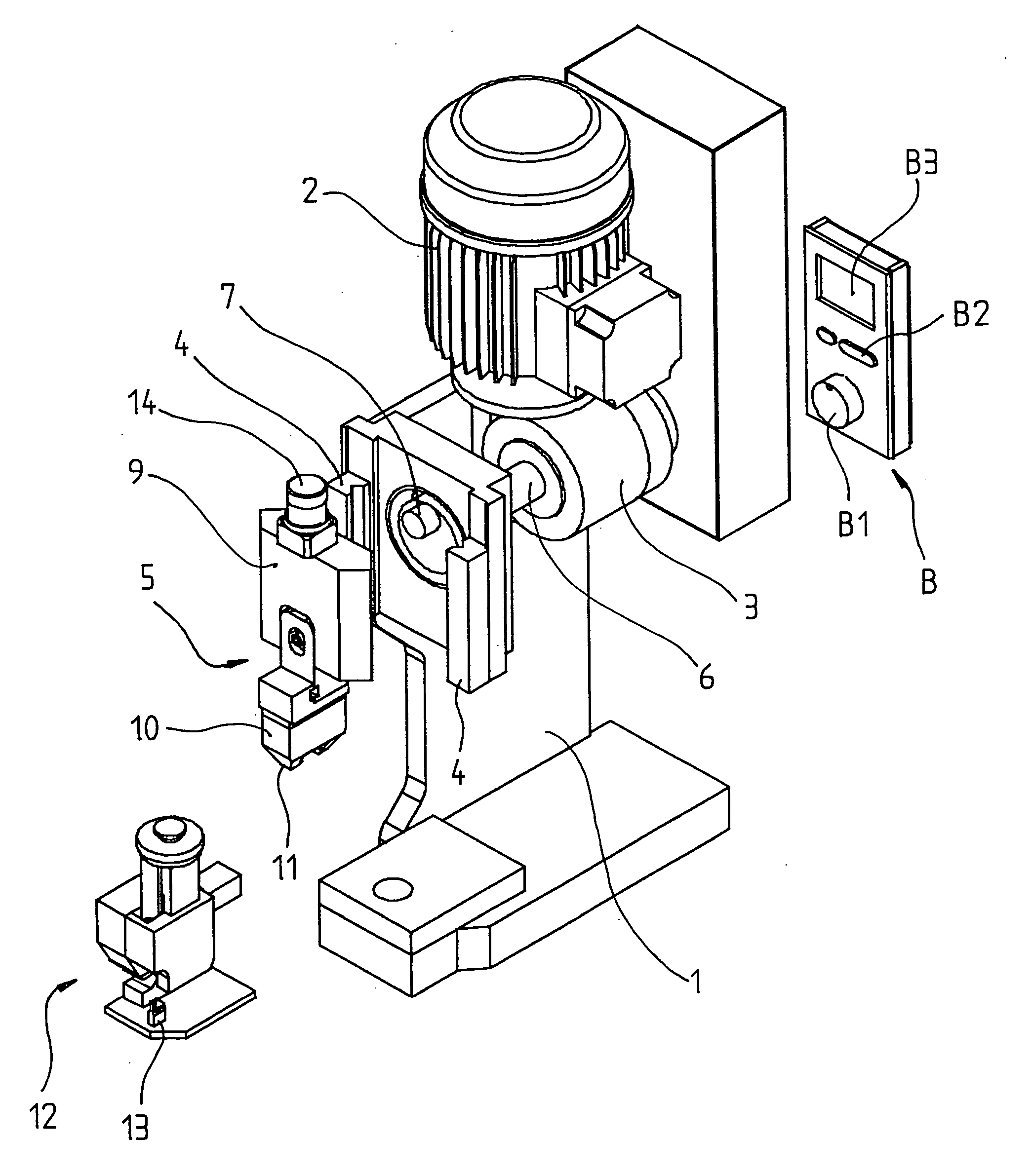 Crimp press for the production of a crimping connection