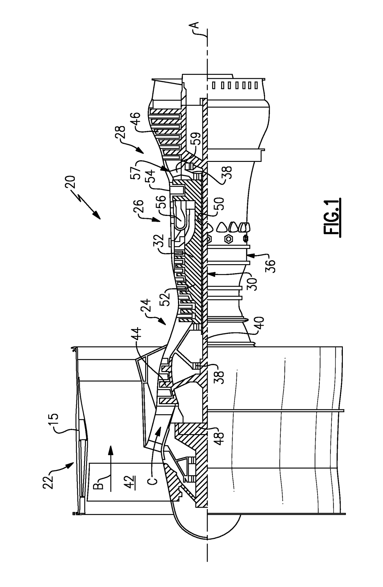 Turbine component including mixed cooling nub feature