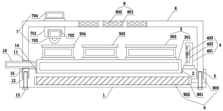 Multifunctional heat dissipation system of solid state disk