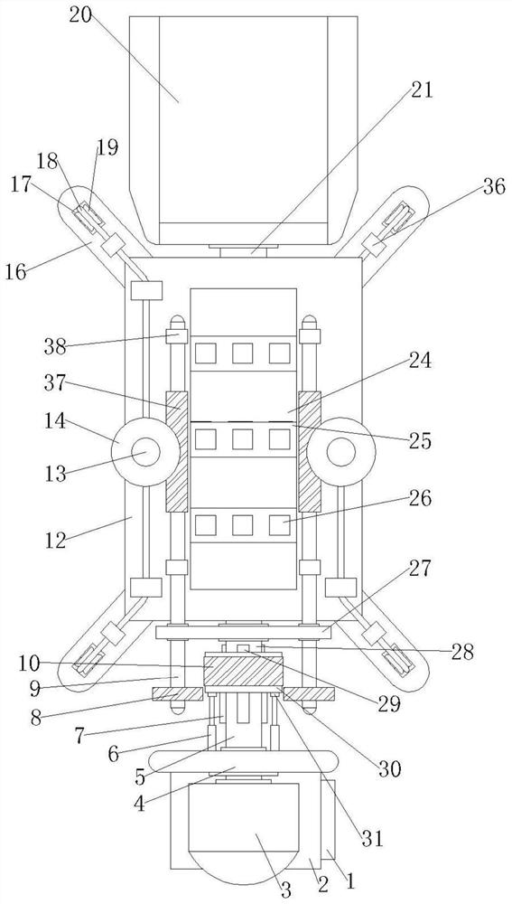 Blood sampling device with rotary fixing function for livestock and veterinary sick pigs