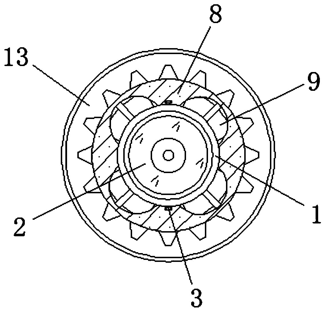 Central motor for electric power-assisted bicycle