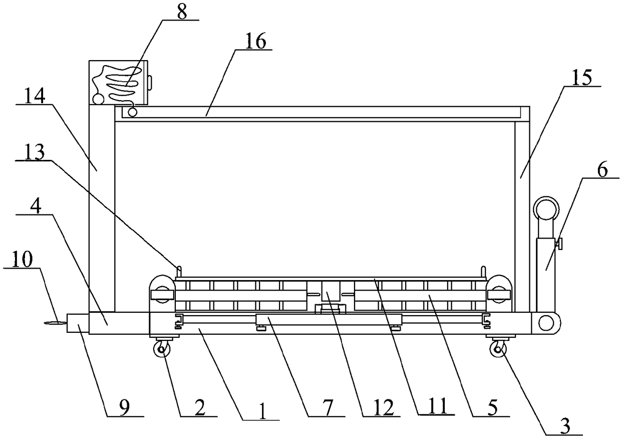 Multifunctional adjustable transport vehicle for logistics