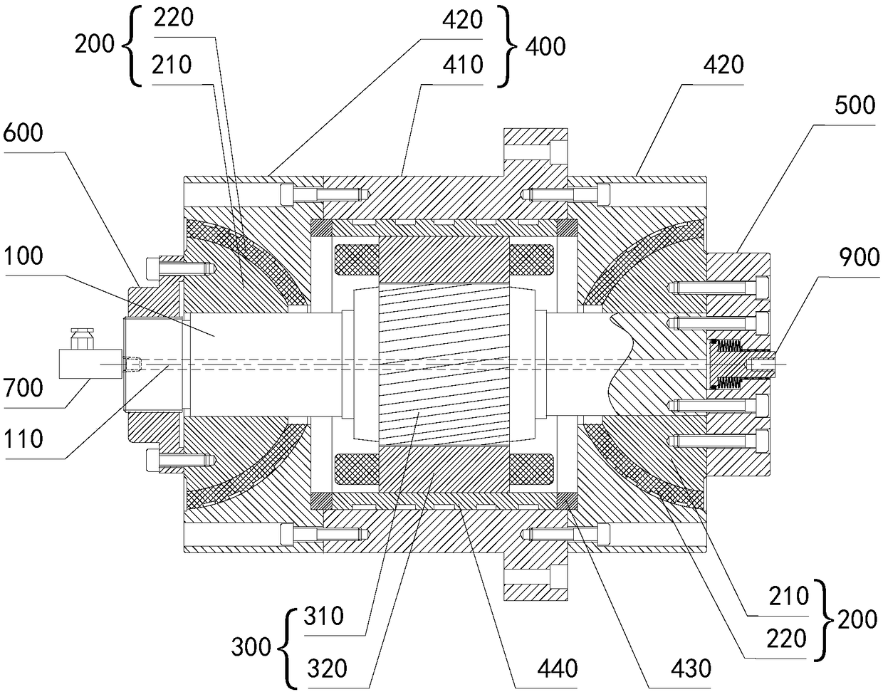 Hemispherical type gas static pressure shaft system and precision equipment