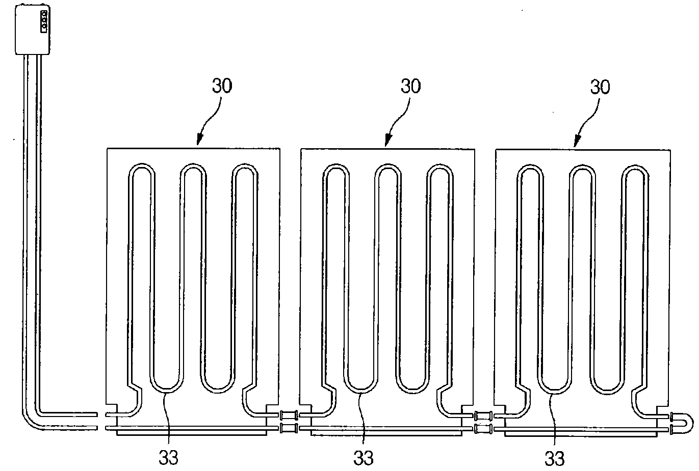 Floor heating panel and floor heating panel assembly