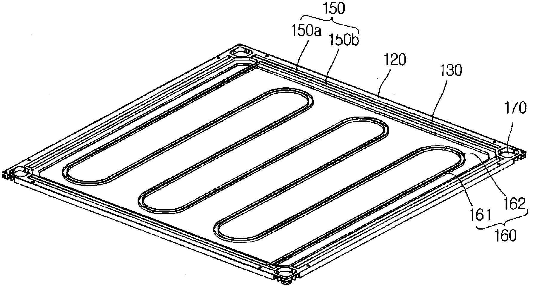 Floor heating panel and floor heating panel assembly