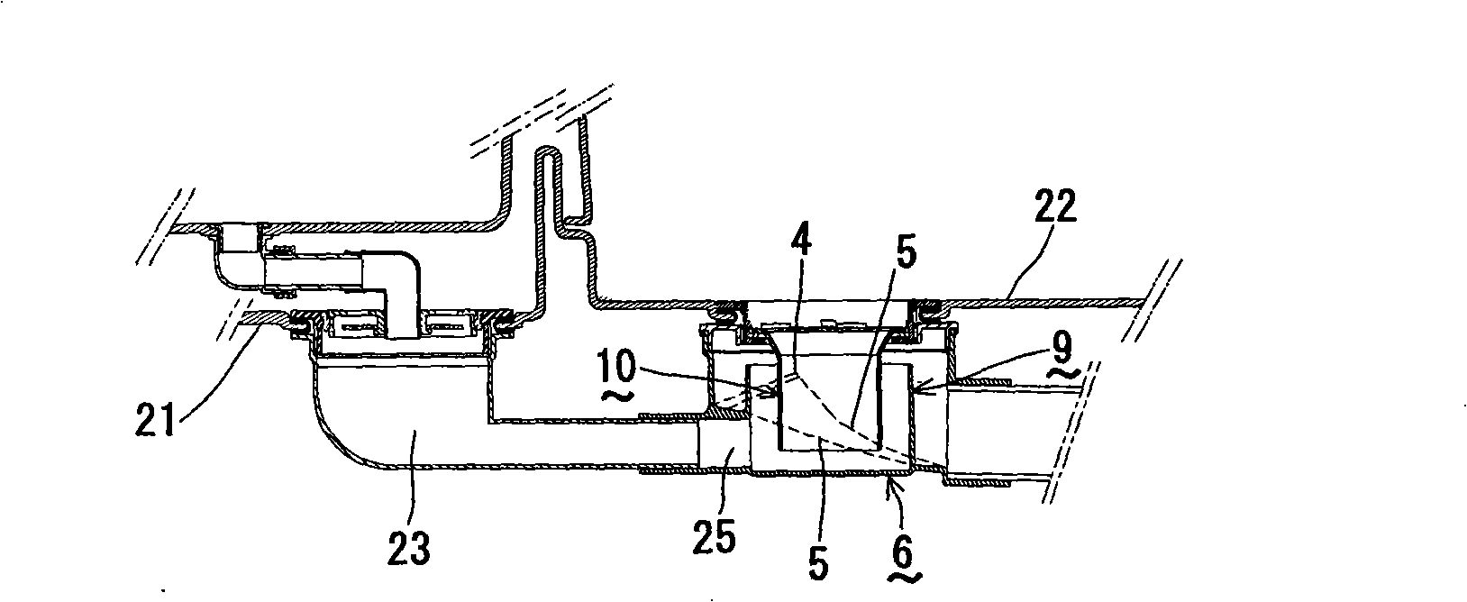 Water sotrage bend for water drainage