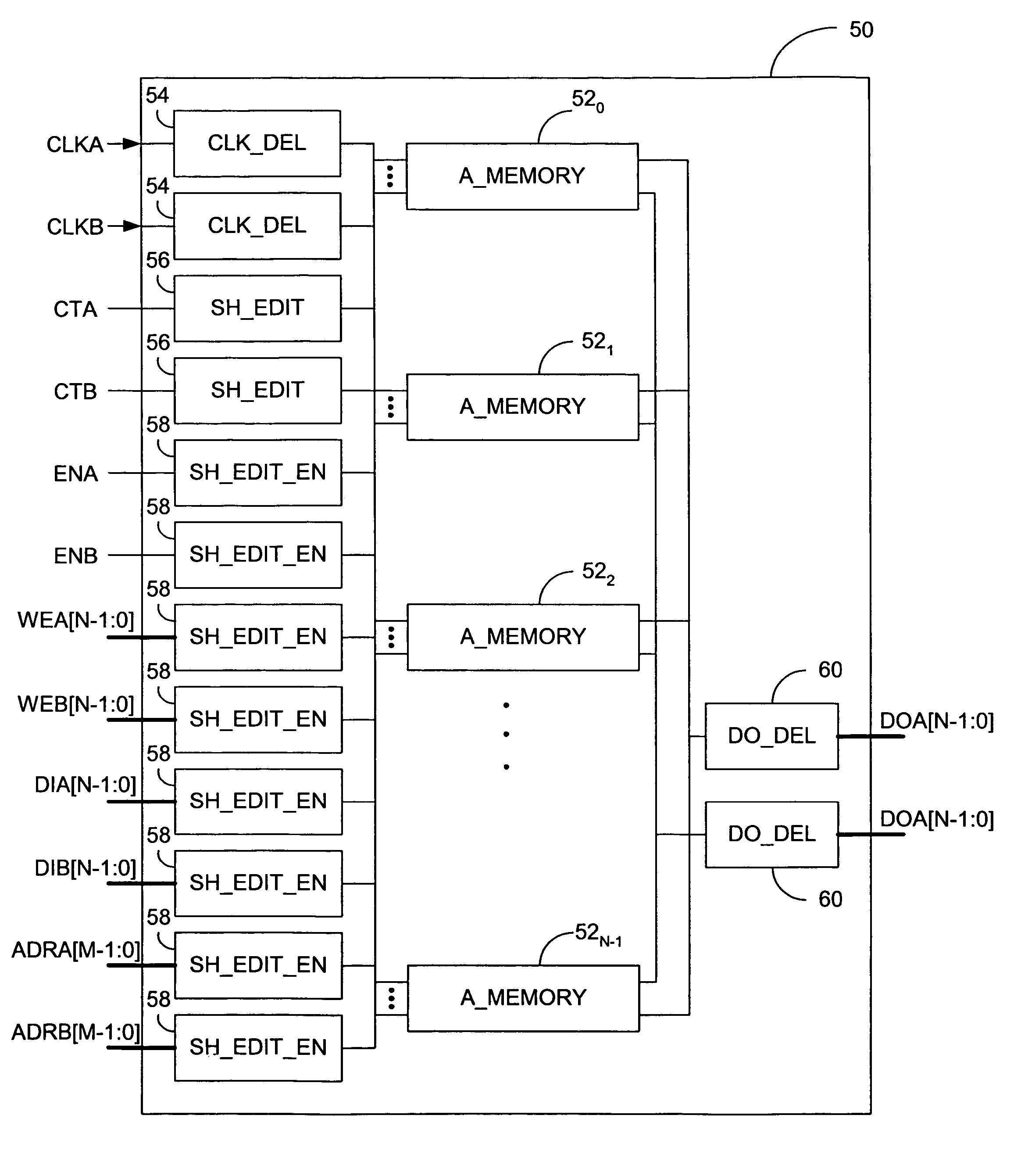 Memory timing model with back-annotating