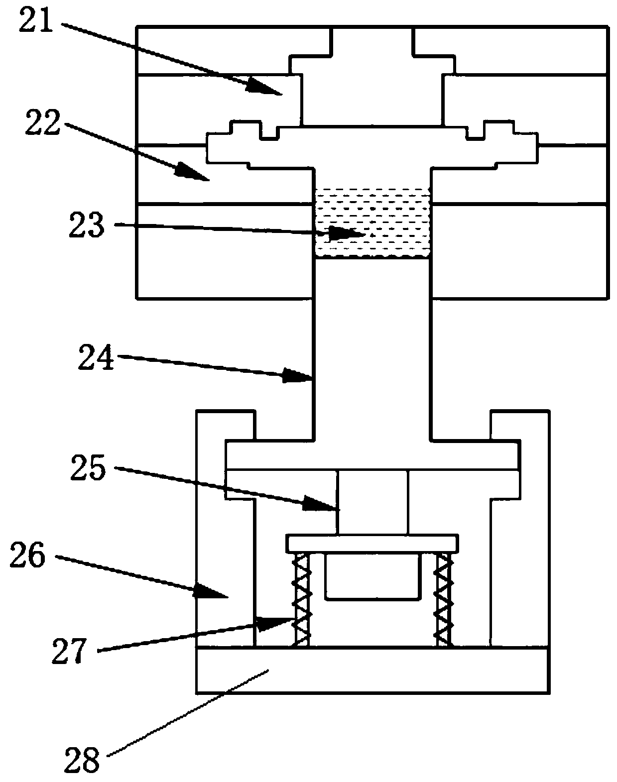 In-situ aluminum-based material preparation method and device