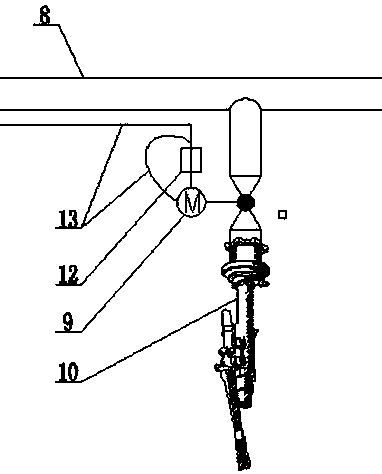 Fully sealed coal cabin vehicle access water curtain device