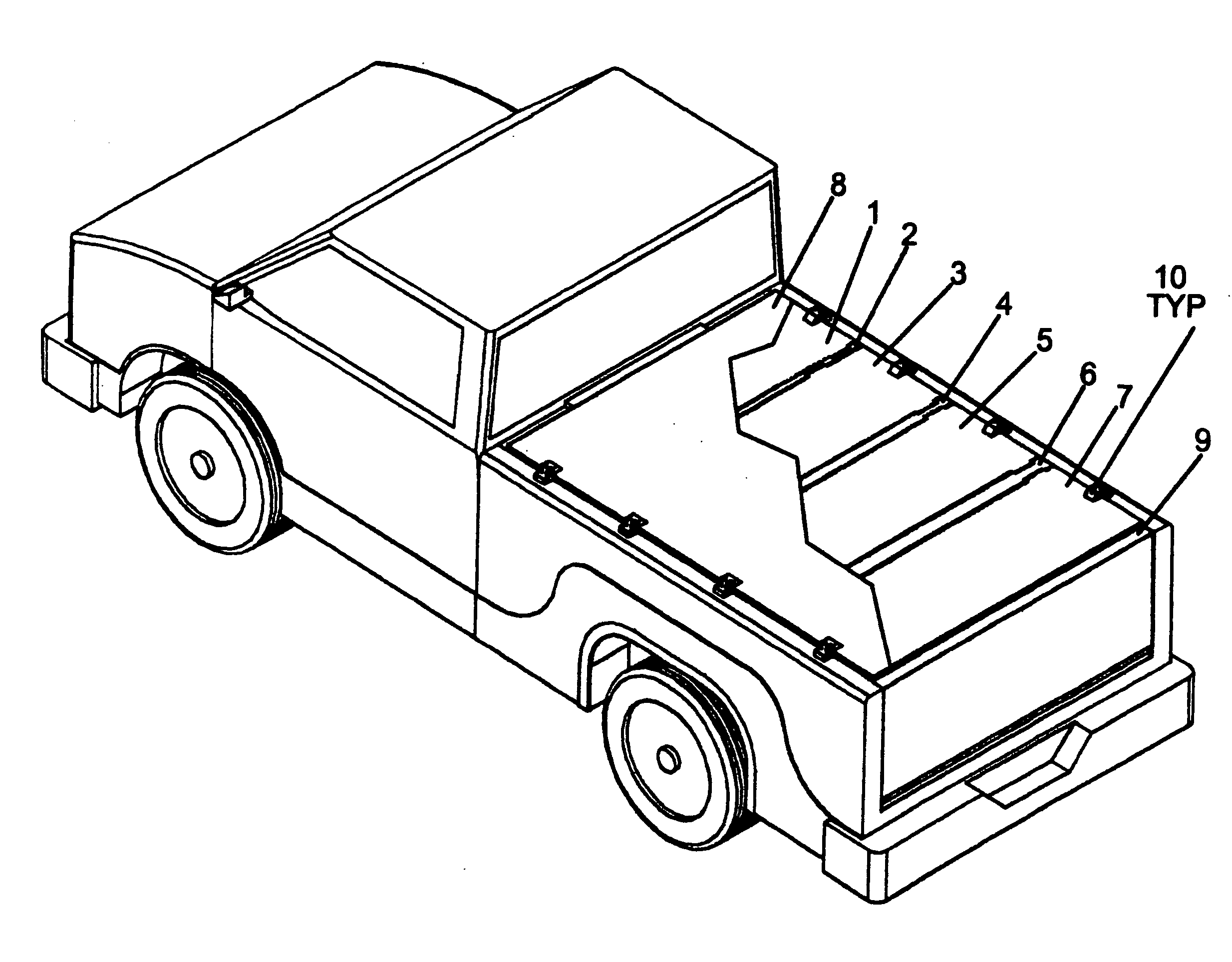 Pick up truck tonneau cover with tailgate storage