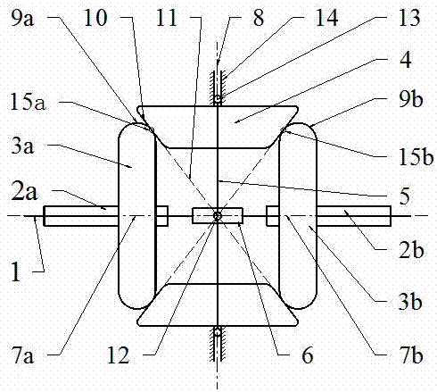 Self-rotation free multi-rolling-cone type stepless speed change unit