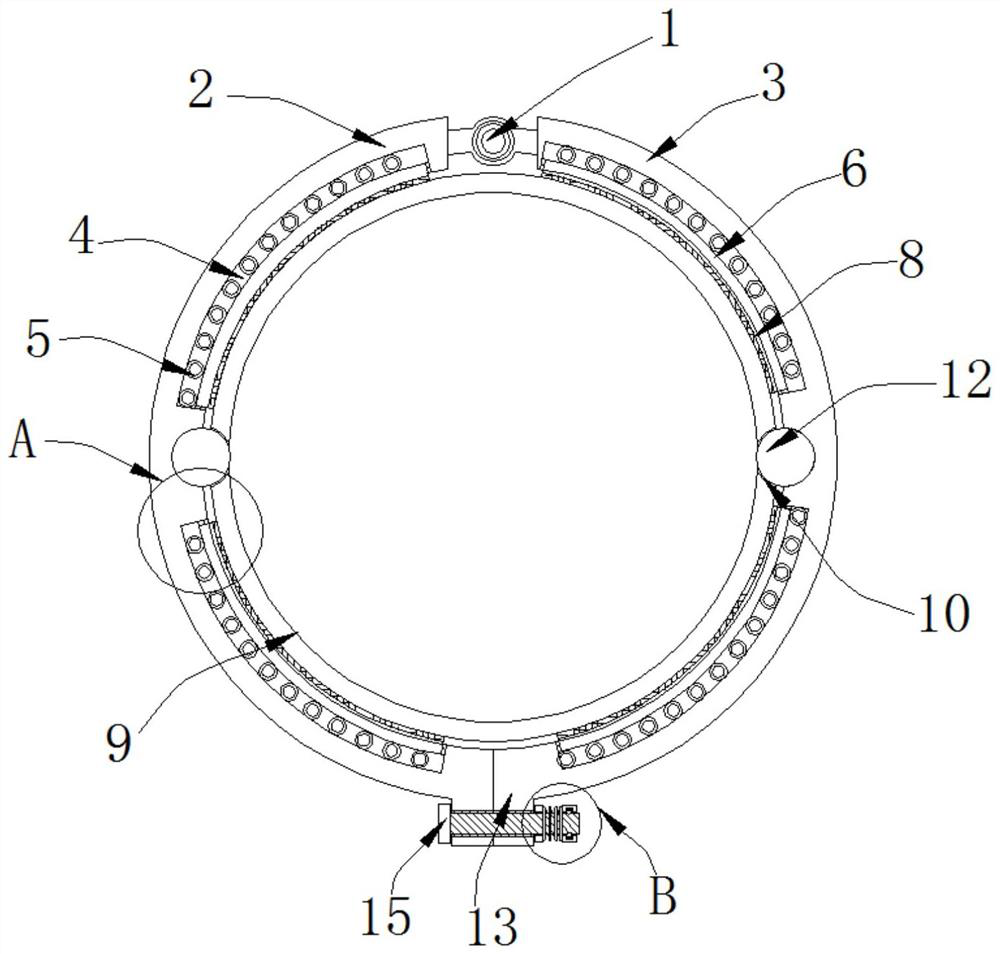 Blasting cartridge connecting structure for mine deep hole blasting