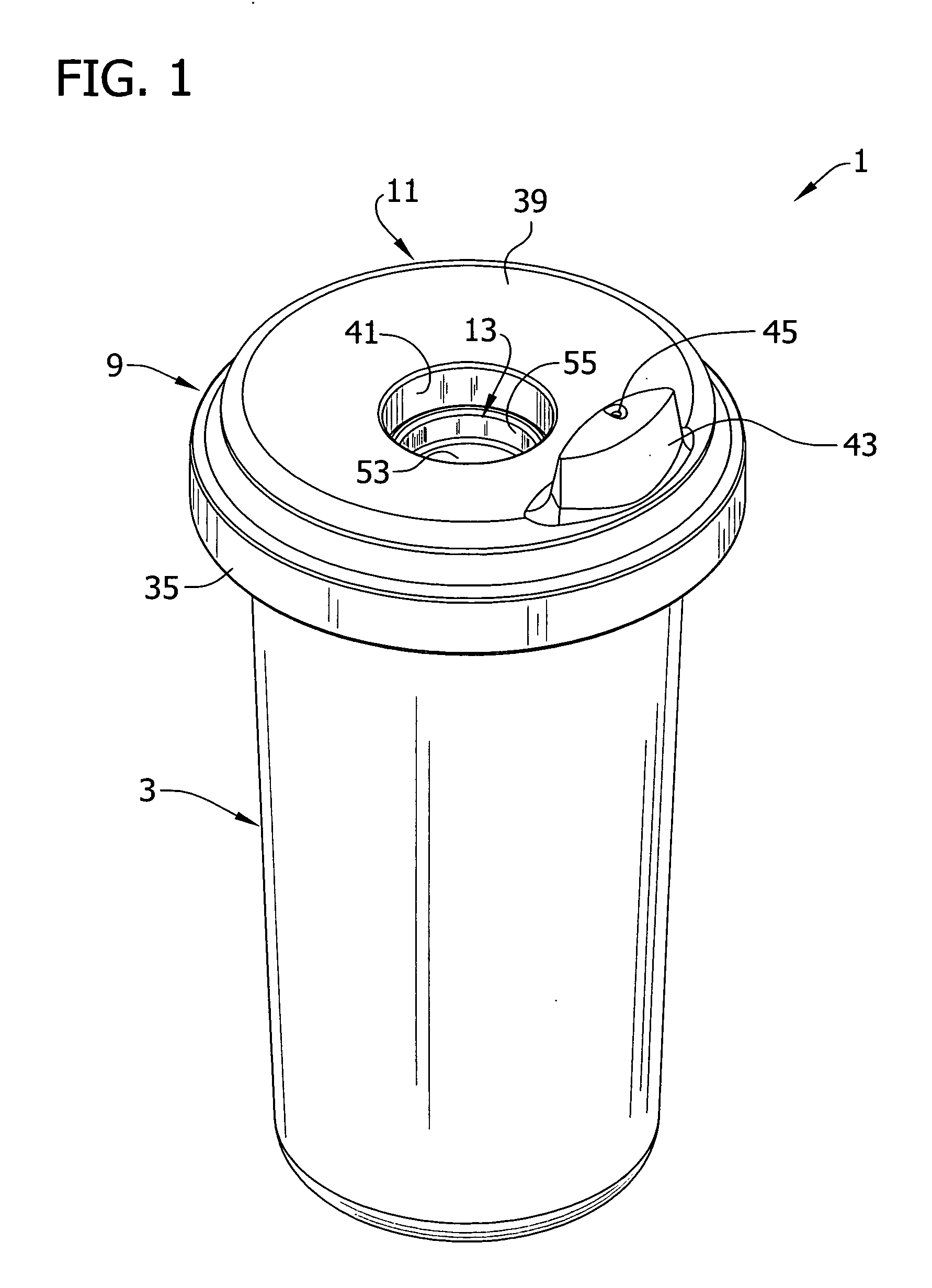 Leak resistant drinking cup