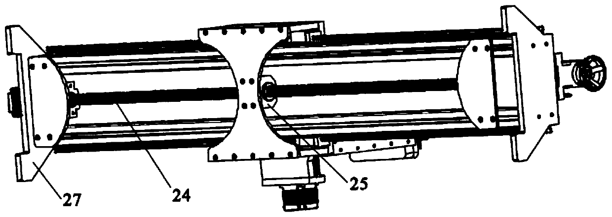 Device and method of rotating slotting magnetic pole polishing of inner surface of pipe fitting