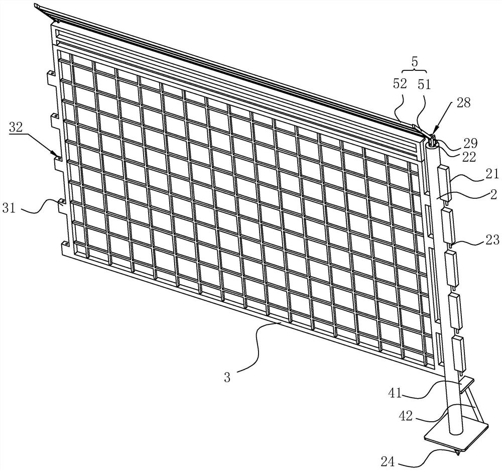 Fabricated isolation fence for traffic safety