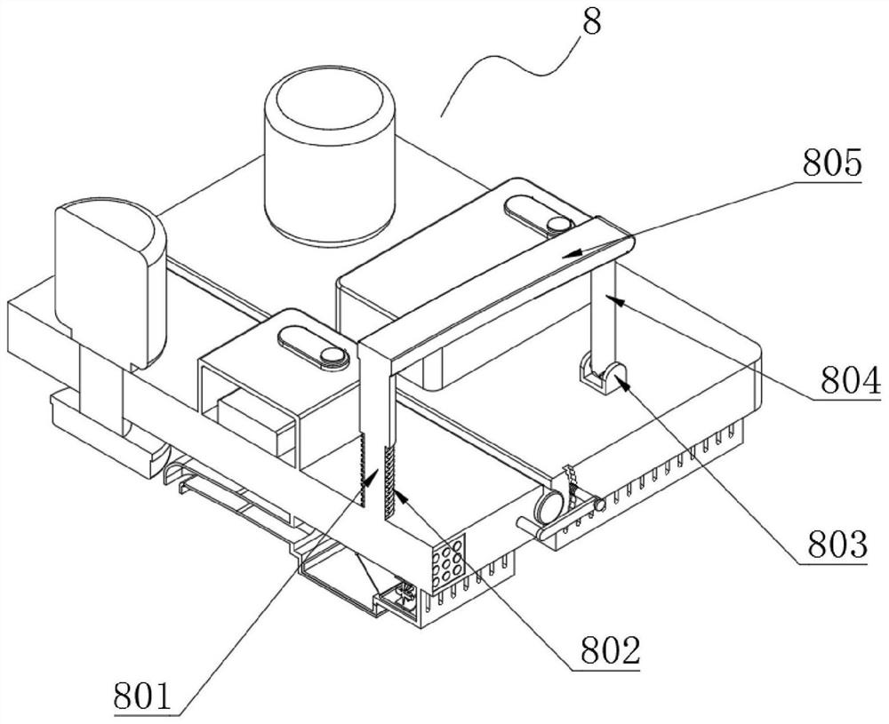 Derusting device for steel surface