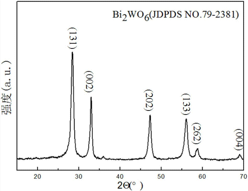 Bismuth tungstate/carbon nitride composite photo-catalyst and preparation method and application thereof