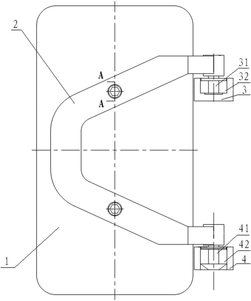 Door panel supporting and power buffering device