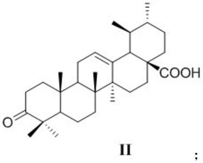 Ursolic acid pyrimidine amide derivative as well as preparation method and application thereof