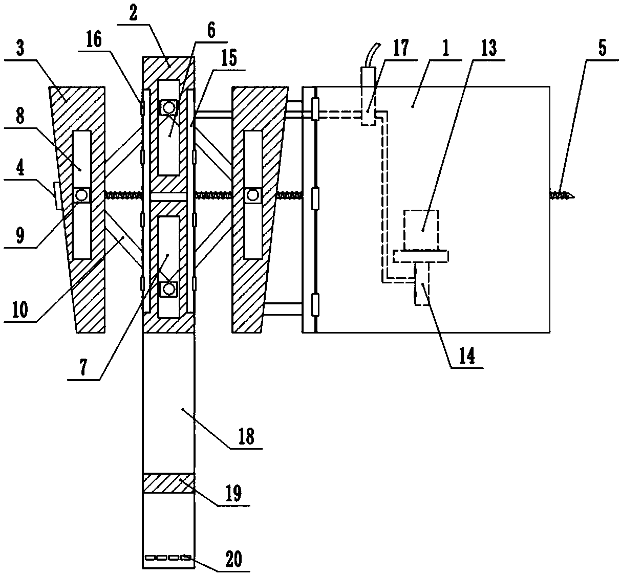 Fixing device for infusion