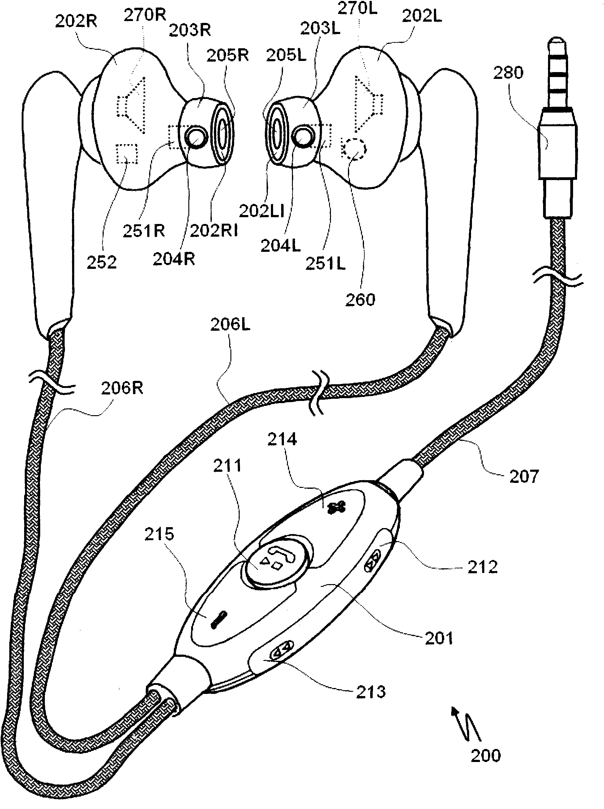 Auditory canal control device