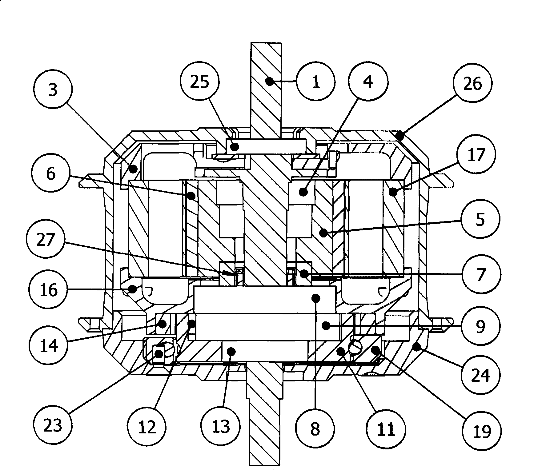 Oscillating tooth reduction gear hub motor