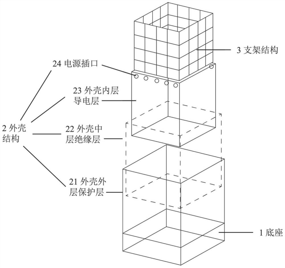 Portable electrostatic load microorganism inactivation device and storage kit