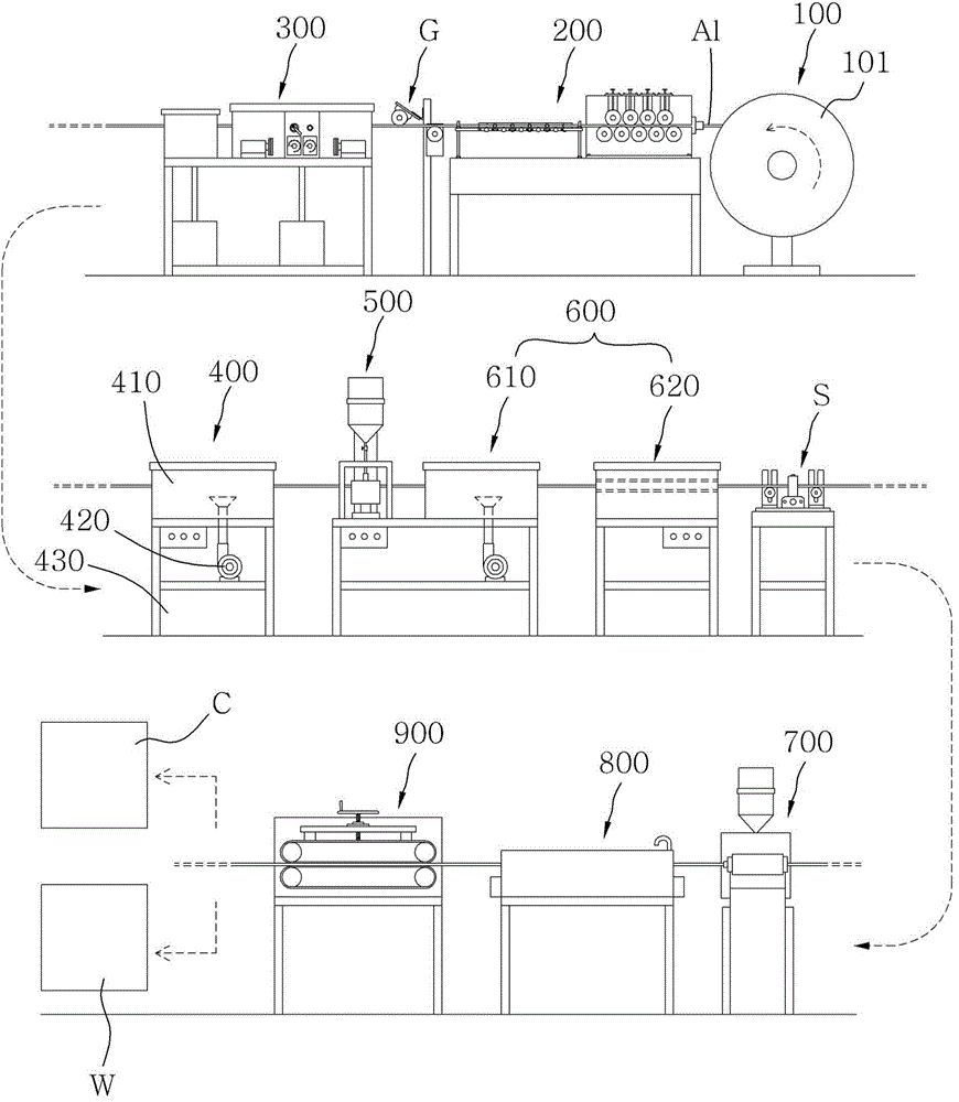 Aluminum pipe resin coating apparatus