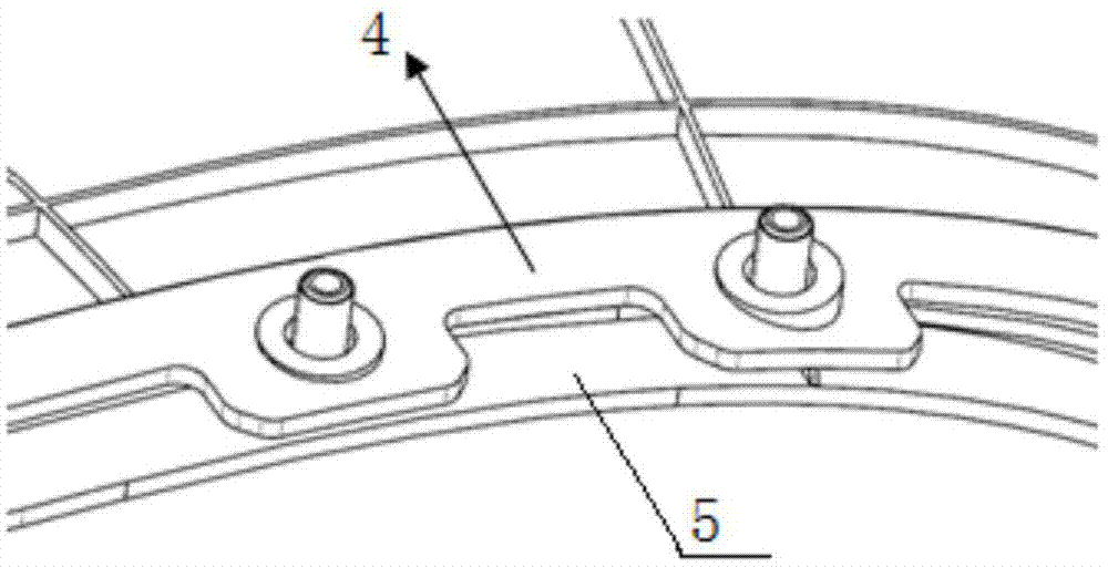 Supporting structure for plastic part hot melting welding column