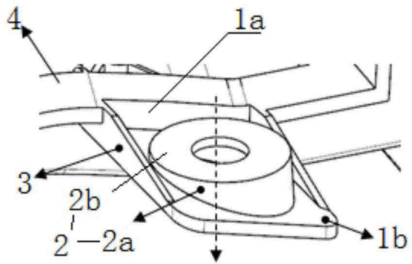 Supporting structure for plastic part hot melting welding column