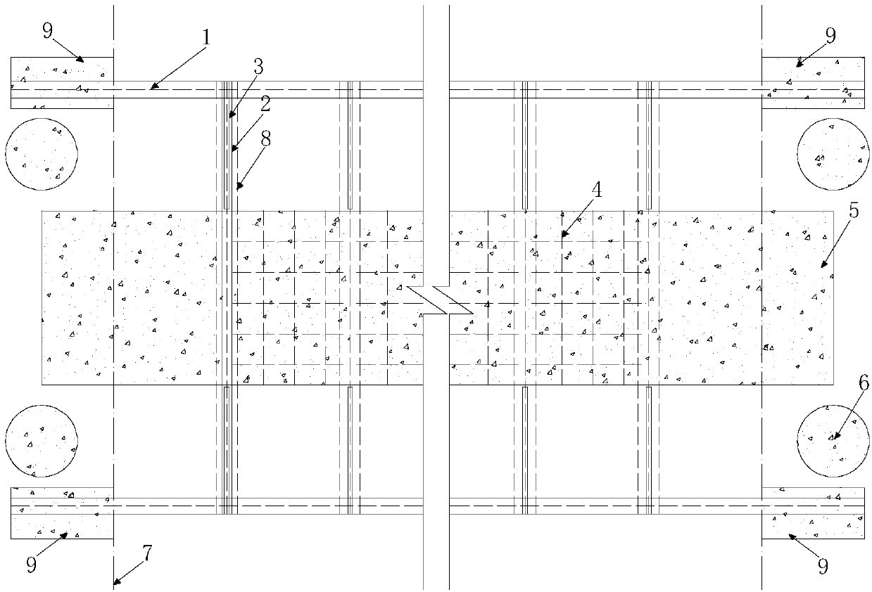 A design and construction method for protecting an underground high-voltage cable box culvert across a foundation pit