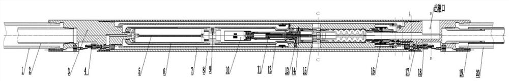 Double-medium layered injection flow control device and control method thereof