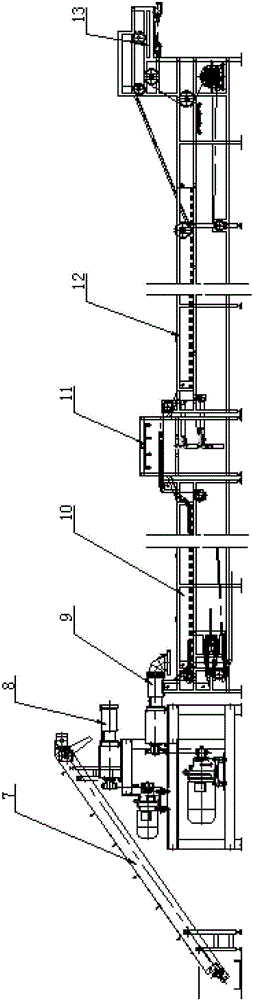 Three-stage extrusion fresh wet bean vermicelli production line